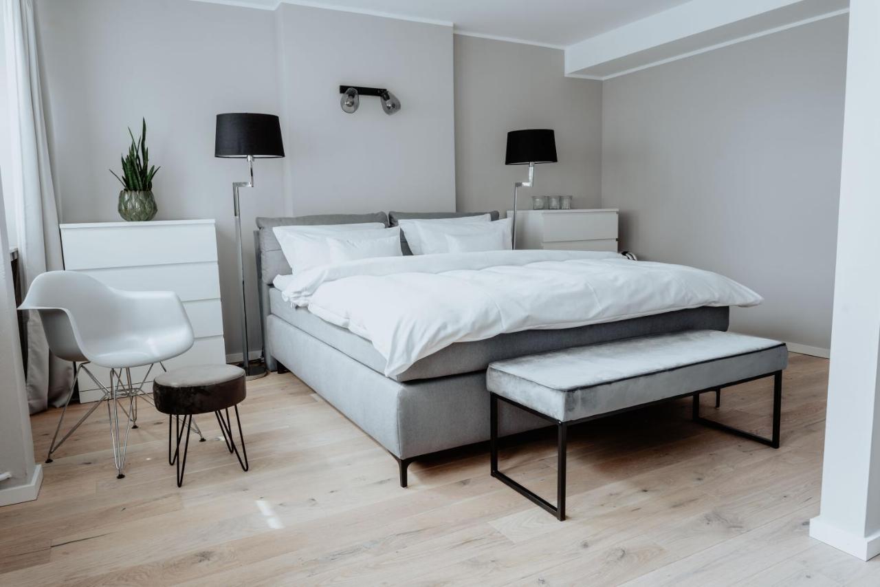 2-Zimmer City Apartment 57m² mit King Size Bett und Küche Munster  Exterior foto