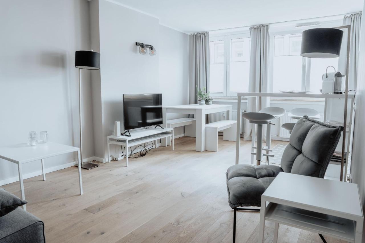 2-Zimmer City Apartment 57m² mit King Size Bett und Küche Munster  Exterior foto